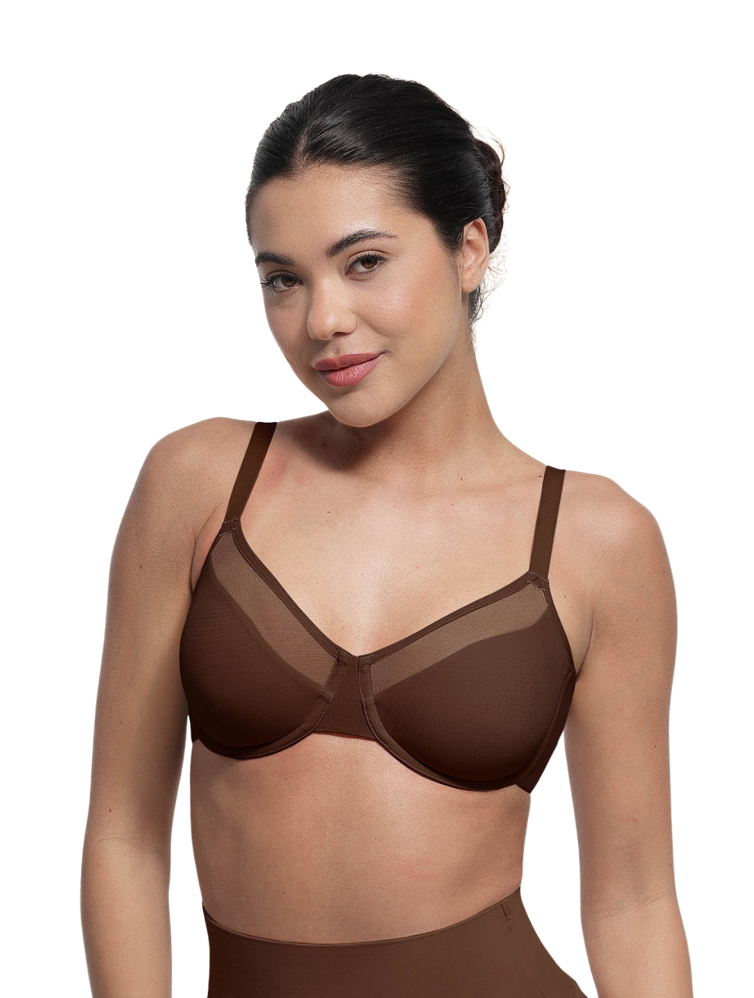 Soutien-gorge contour en maille