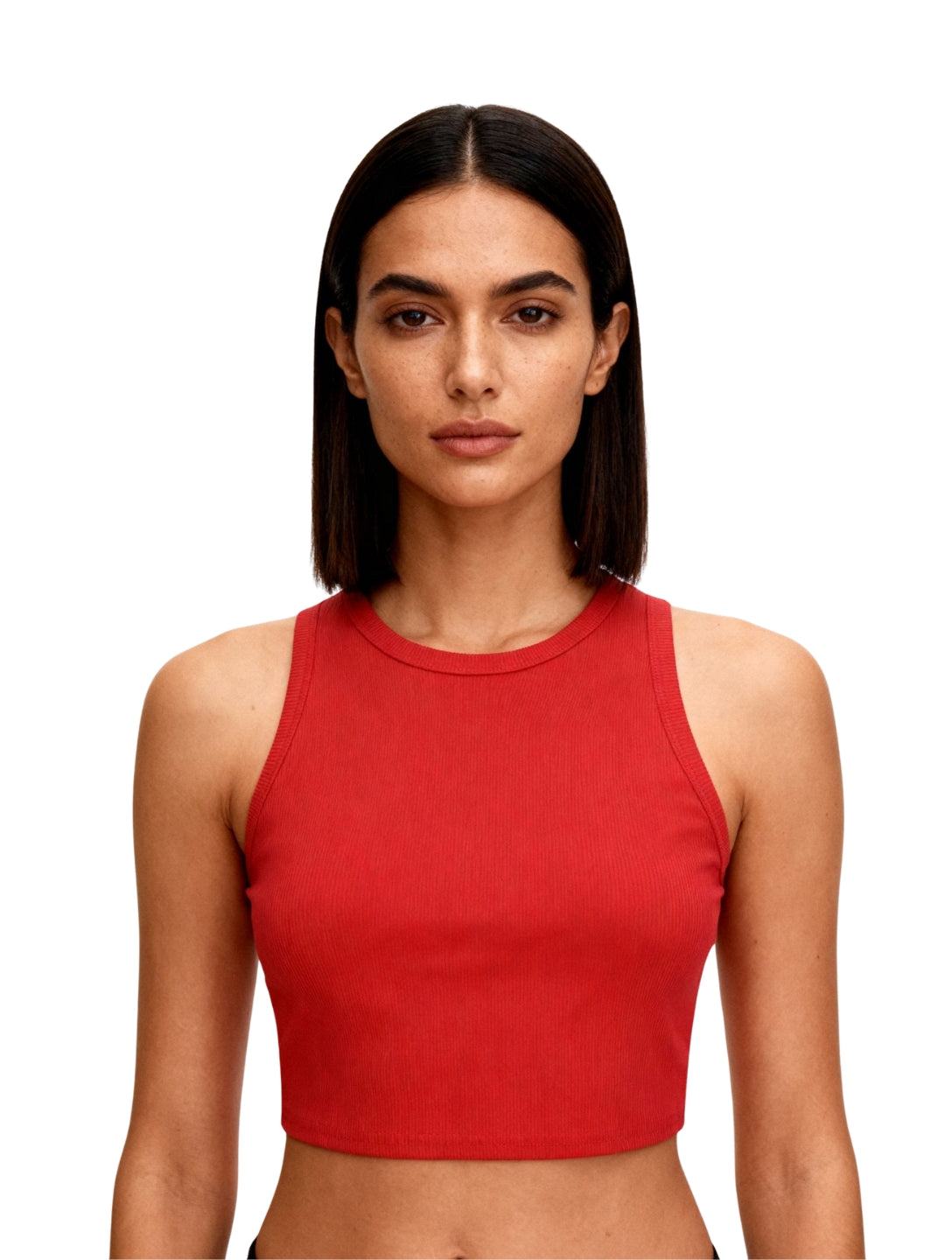 Débardeur côtelé sculpté