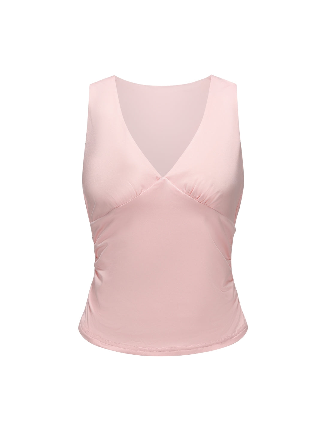 Haut froncé à col en V