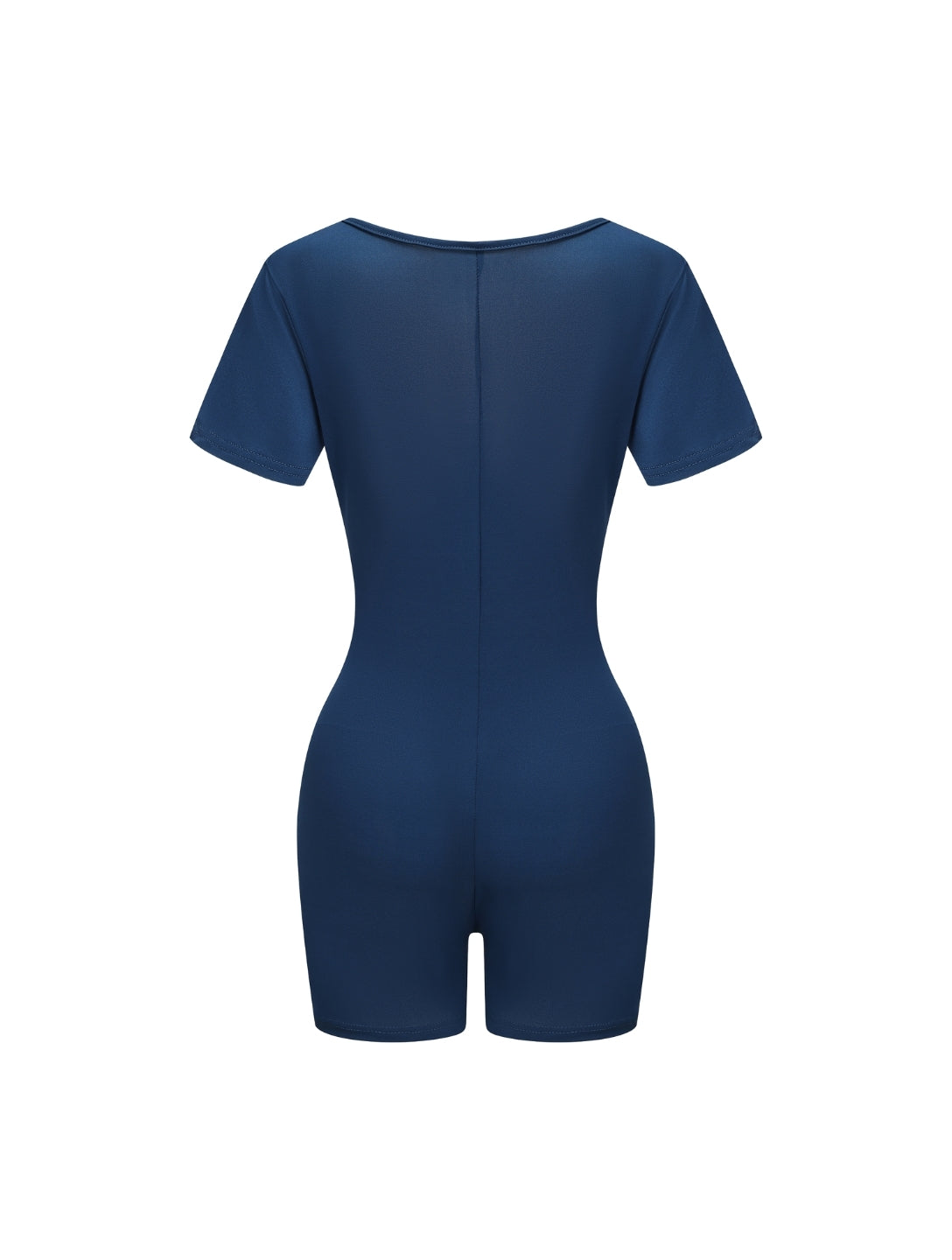 Combinaison à manches courtes et col carré