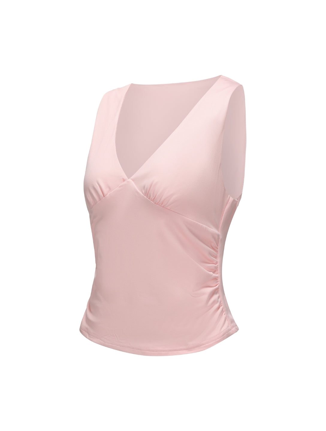 Haut froncé à col en V