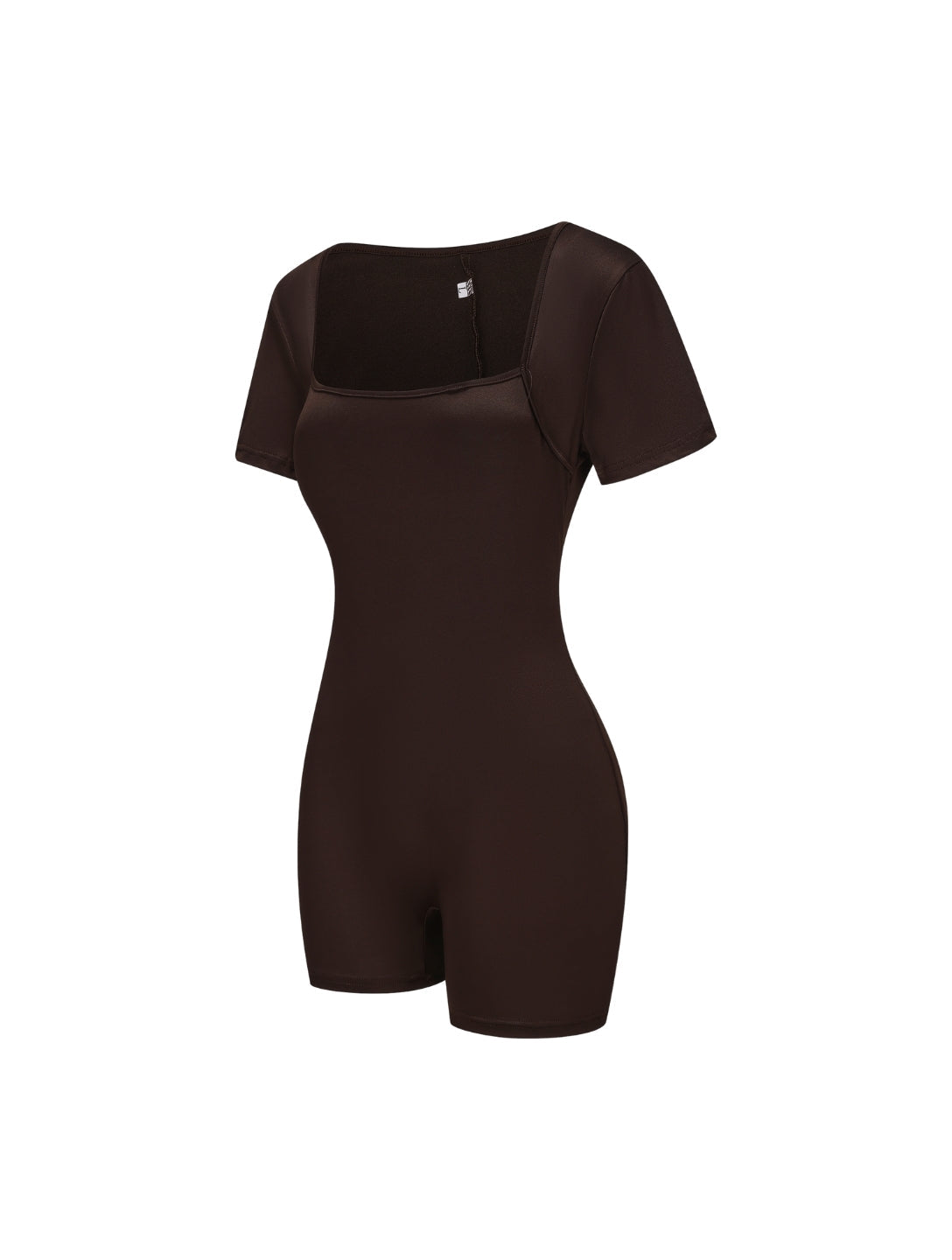 Combinaison à manches courtes et col carré