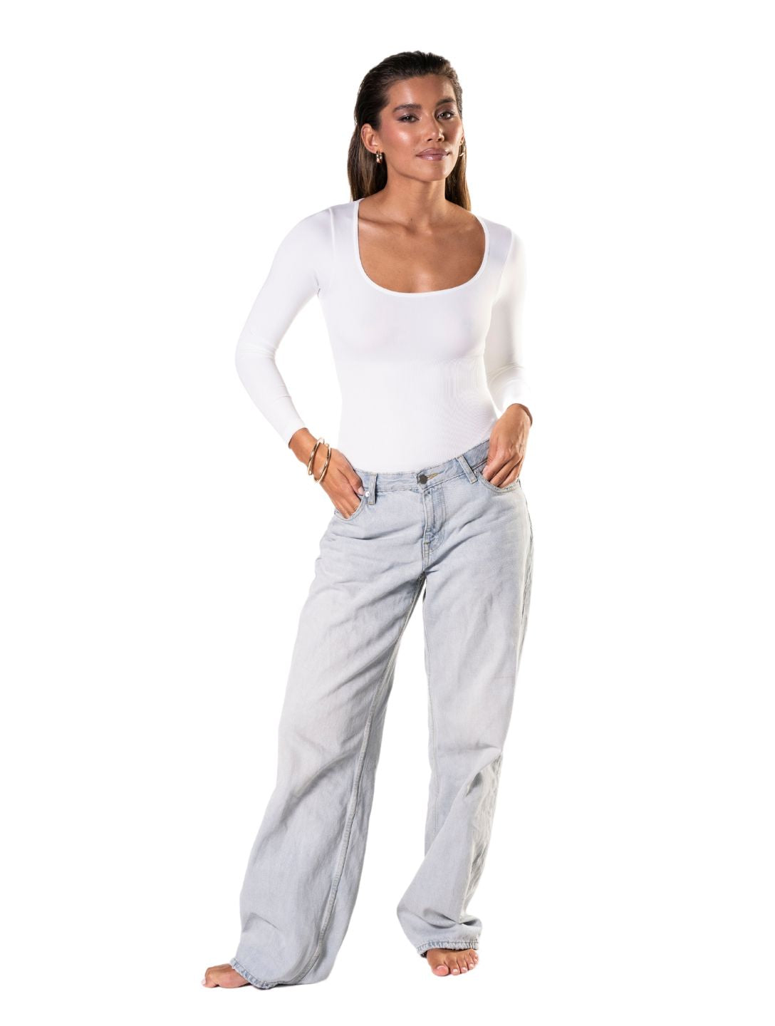 Body string à manches longues