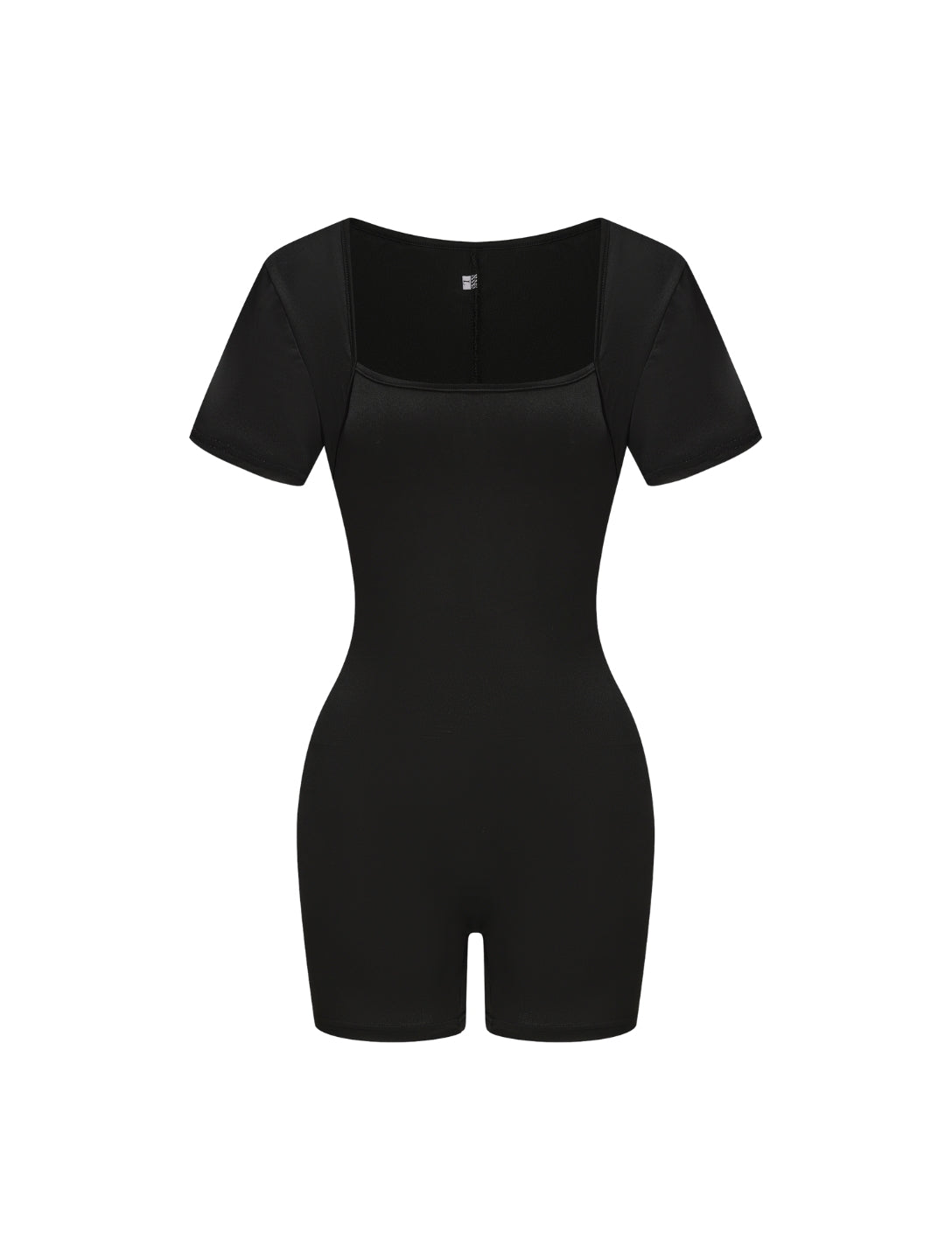 Combinaison à manches courtes et col carré