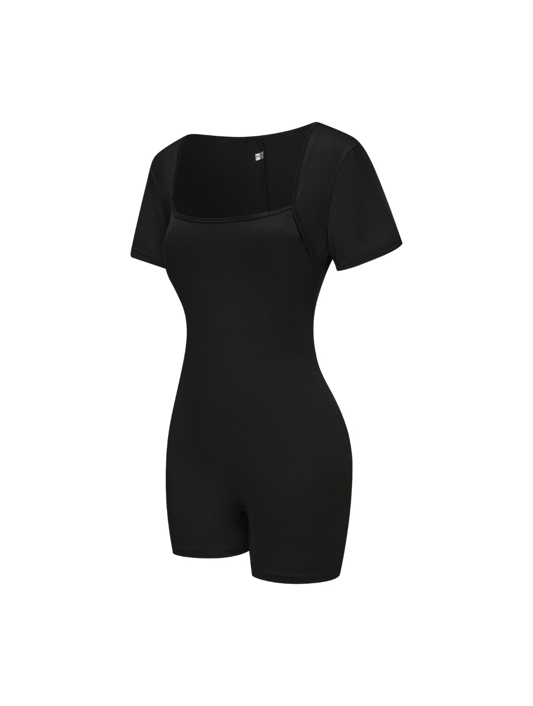 Combinaison à manches courtes et col carré